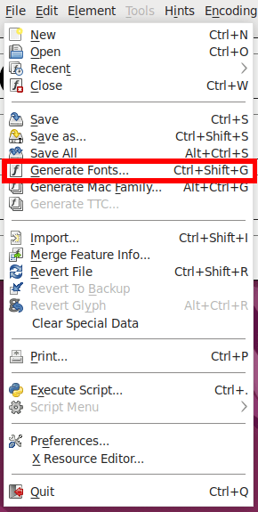 Convert Fonts Ubuntu 07 Generate New Fonts