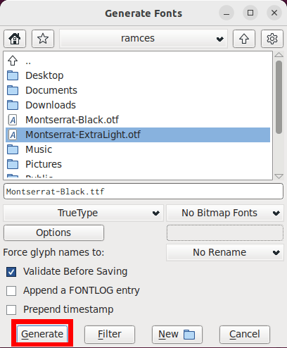Convert Fonts Ubuntu 09 Generate New Ttf Fonts