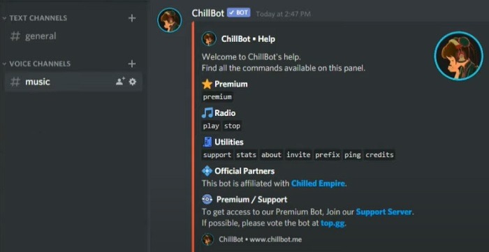 Discord Music Bots To Add To Your Server Chillbot2