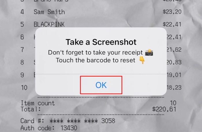 How To Make Beatspend Spotify Receipt Phone Ok Screenshot