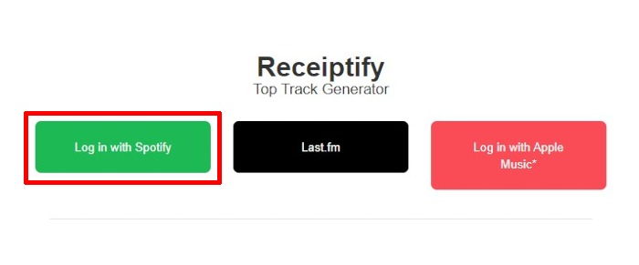 How To Make Receiptify Spotify Receipt Desktop Login With Spotify