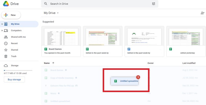 How To See The Number Of Files In A Google File Folder Drag Method