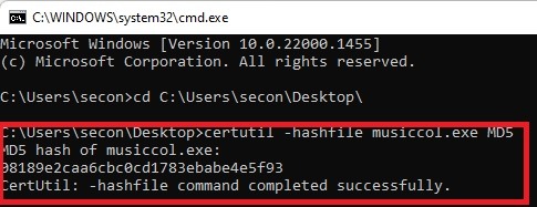 How To Verify Md5 Sha 1 Sha 256 Checksum In Windows Certutil Results