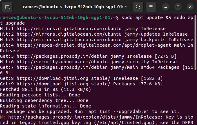 Install Jitsi Linux 09 Force Update Repos