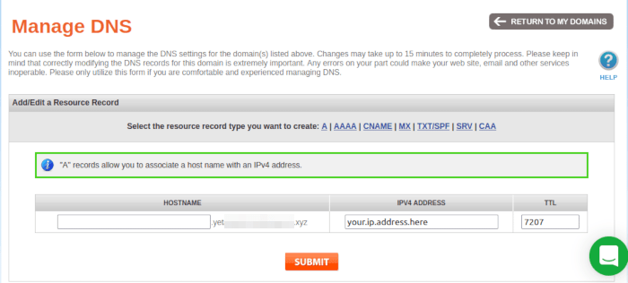 Install Jitsi Linux 15 Filled Dns Record A Record 1