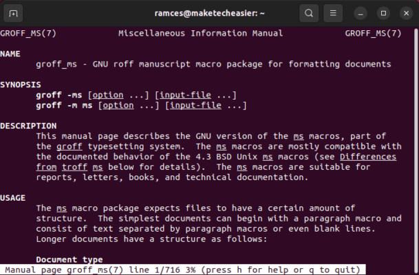 install troff linux 08 ms macros manual 609x400