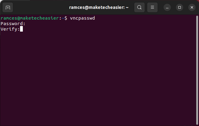Install Vnc Server Ubuntu 05 Create User Password