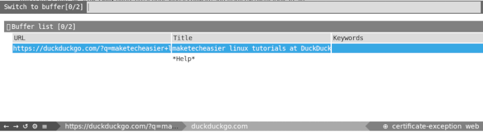 Nyxt Web Browser Linux 12 Switch Buffer Menu