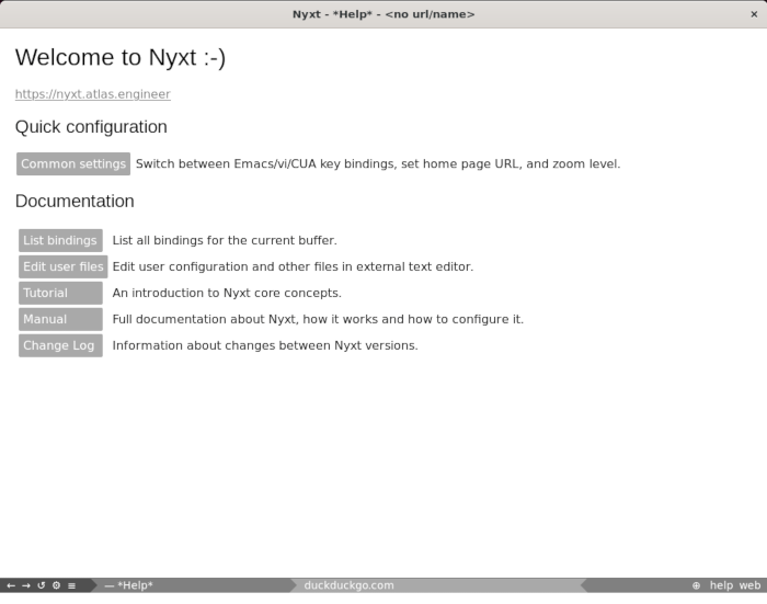Nyxt Web Browser Linux 13 Go Back History