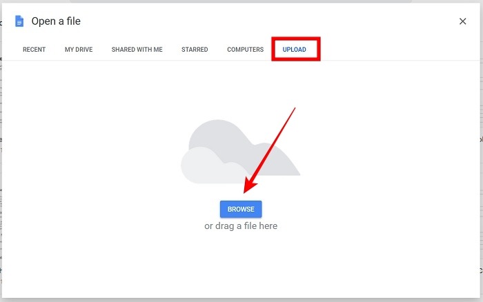 Open Docx No Word Google Docs Upload
