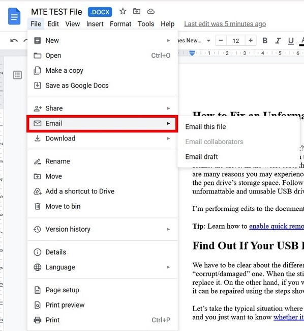 Open Docx No Word Google Email
