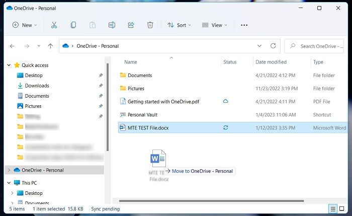 Open Docx No Word Move Onedrive