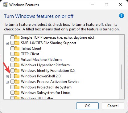 Enabling Windows PowerShell in Windows.