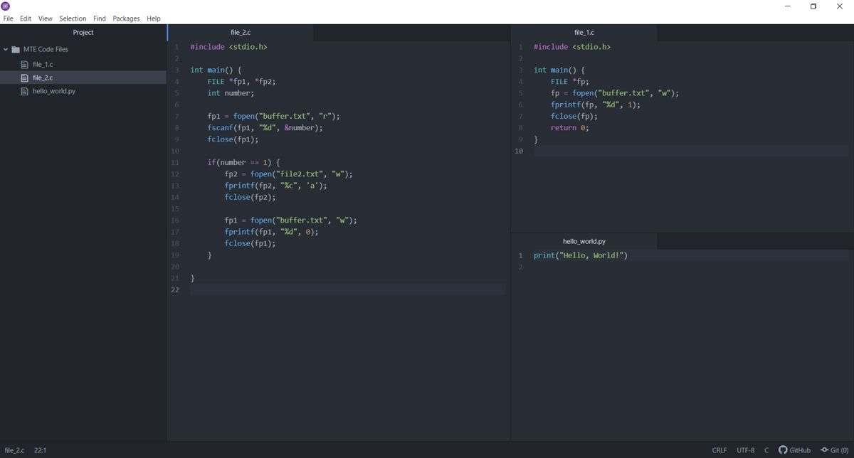 Pulsar Start Screen Screenshot Pulsar in-editor view.