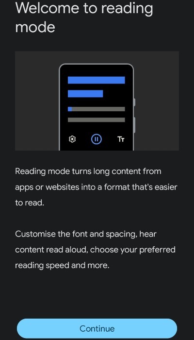 Reading Mode Welcome