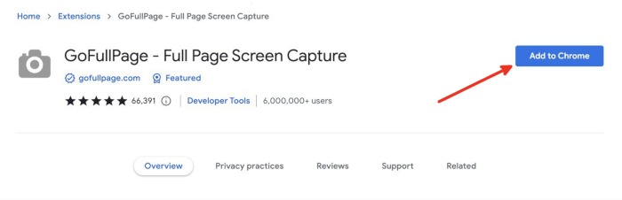 Scrolling Screenshot Go Full Page Add To Chrome
