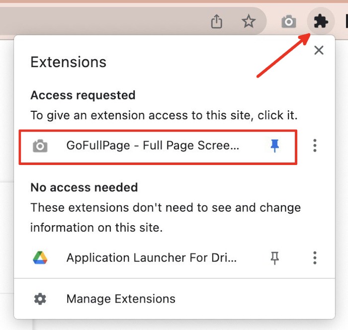 Scrolling Screenshot Go Full Page Extensions Pin Extension