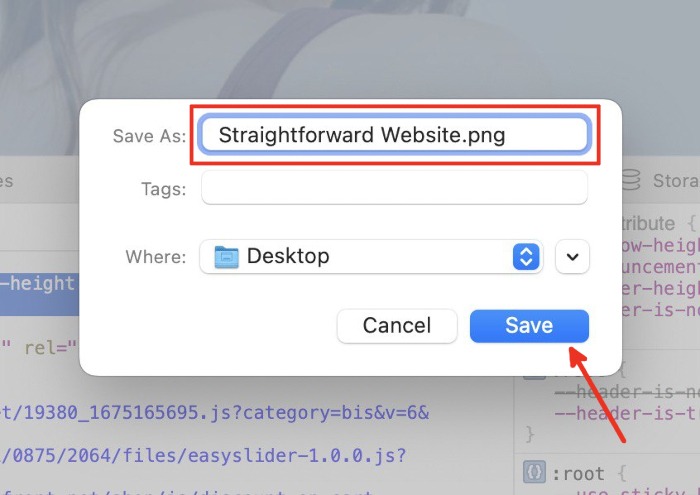 Scrolling Screenshot Manual Rename Save