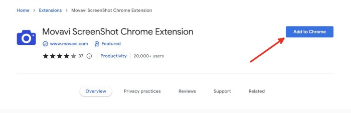 Scrolling Screenshot Movavi Screenshot Add To Chrome