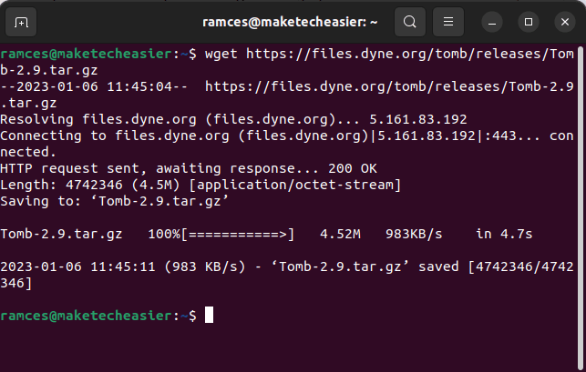 Tomb Encrypt Files 05 Wget Download Tomb