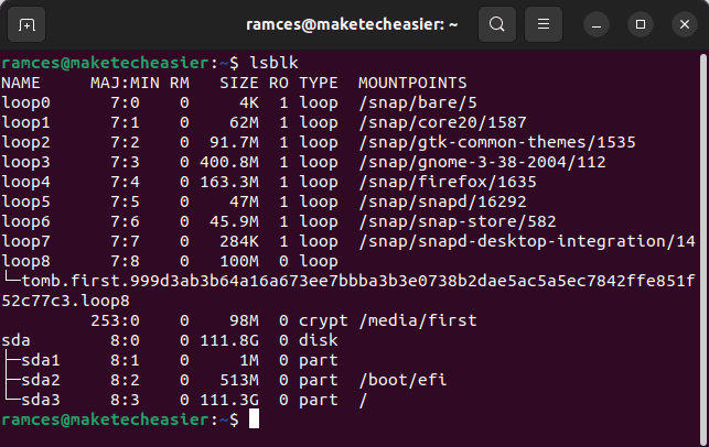 Tomb Encrypt Files 16 Show Tomb Partition