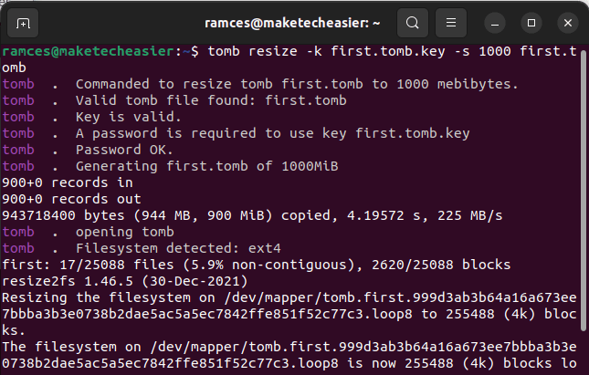 Tomb Encrypt Files 19 Increase Current Tomb Size