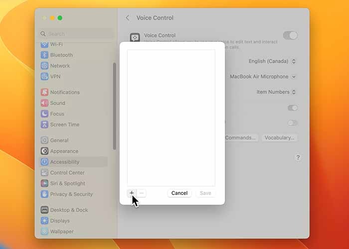 Using Voice Control On Mac Add Vocabulary