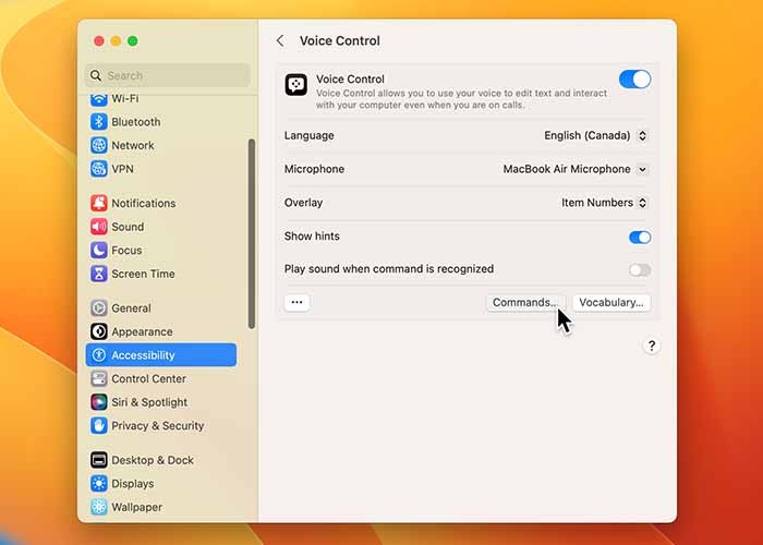 Using Voice Control On Mac Commands Button 1