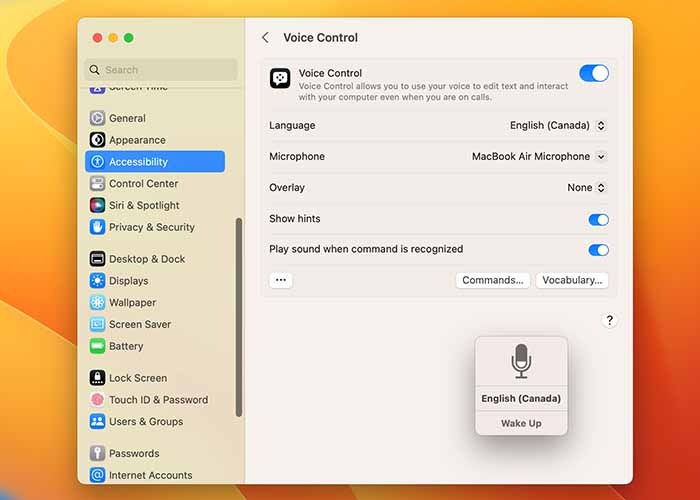 Using Voice Control On Mac Microphone Sleeping