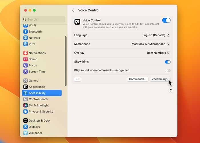 Using Voice Control On Mac Vocabulary