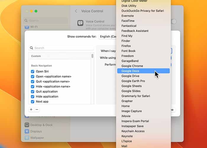 Using Voice Control On Mac While Using