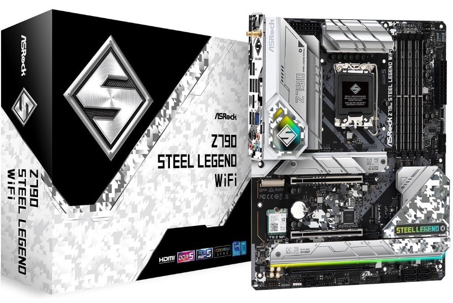 Best Intel Motherboards Gaming Asrock Z790 Steel Legend Wifi