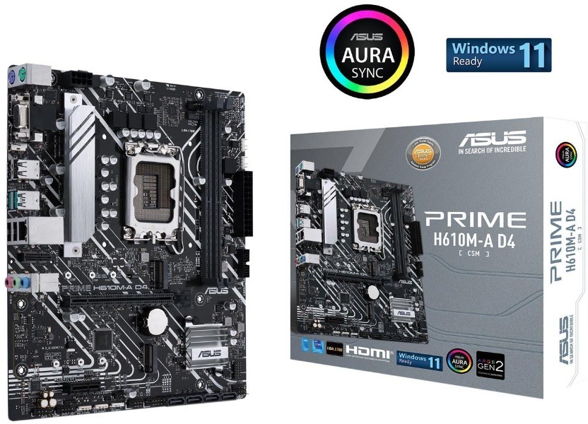 Best Intel Motherboards Gaming Asus Prime H610m A D4 Csm