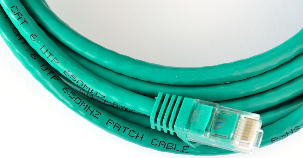 Ethernet cable view.