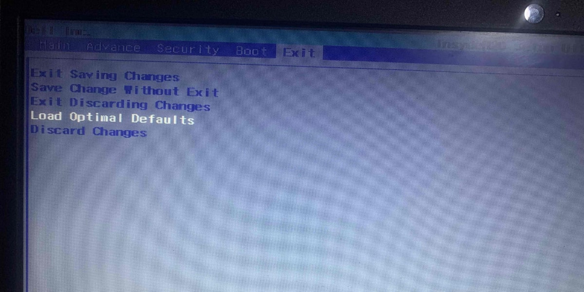 "Load optimal defaults" option in BIOS.
