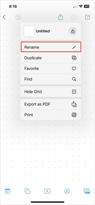 Freefrom Rename on iPhone