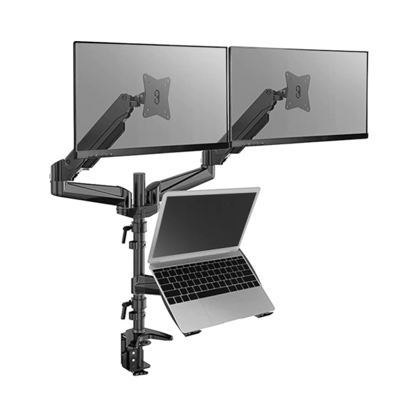 Huanuo Dual Monitor Mount With Laptop Tray
