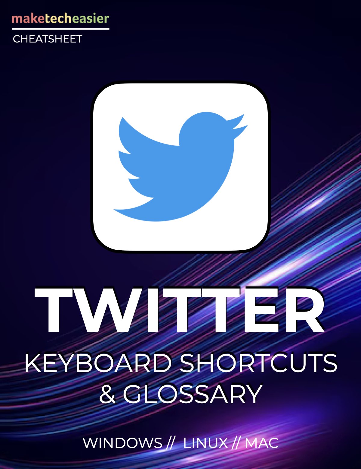 Twitter Shortcuts Cheatsheet Download