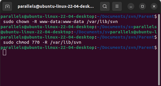 Ubuntu Set Up Subversion Chmod Permissions