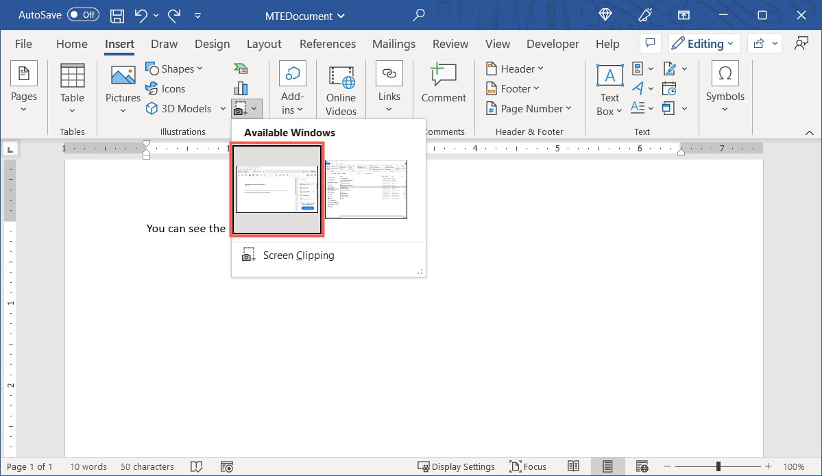 PDF selected below Available Windows 