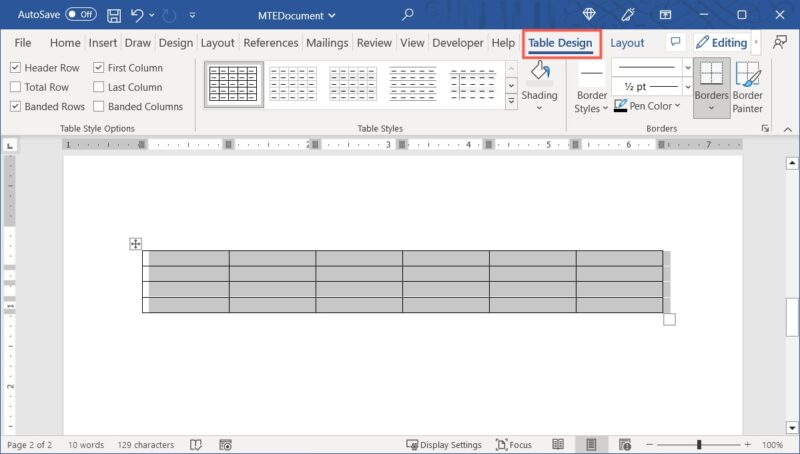How to Create and Customize Tables in Microsoft Word - Make Tech Easier
