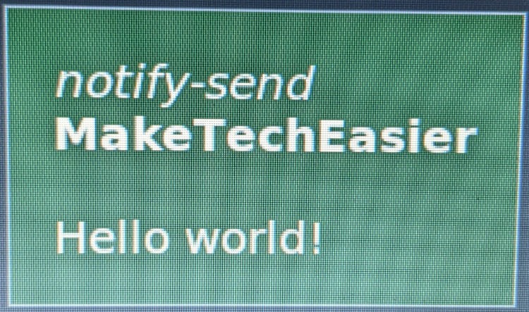 An image of the basic fnott notification window.