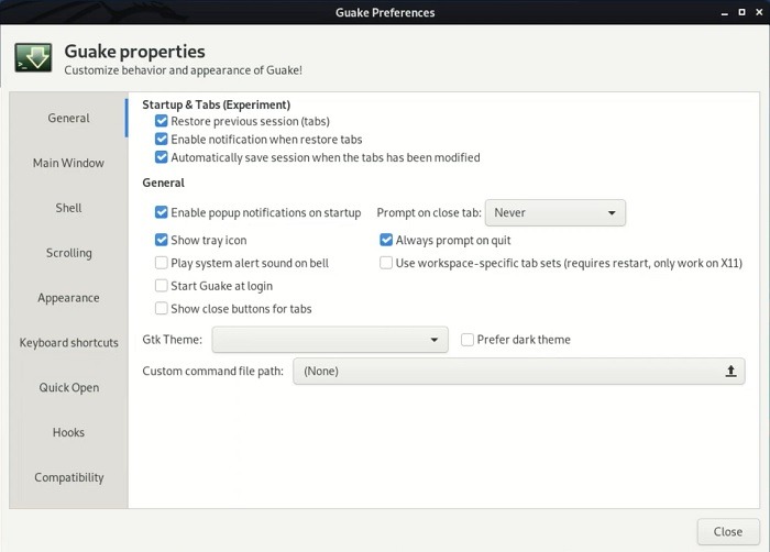 Best Terminal Emulators For Linux Guake