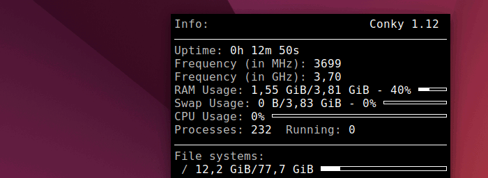Conky Default config