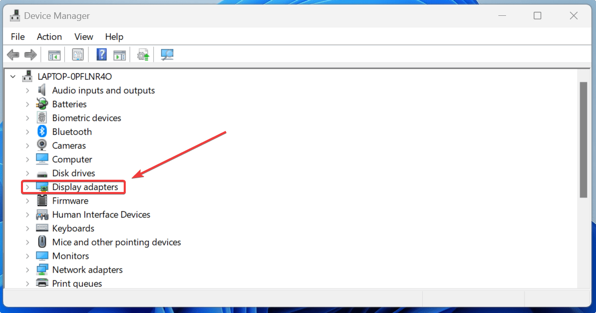 Device Manager view in Windows.