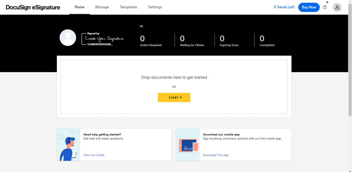 Docusign Esign Screenshot