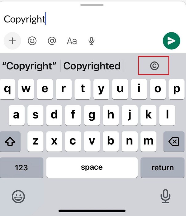 How To Insert The Copyright Symbol Ios Predictive