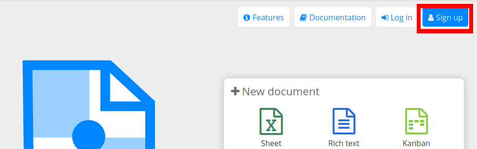 Install Cryptpad Linux 32 Sign Up Button Link