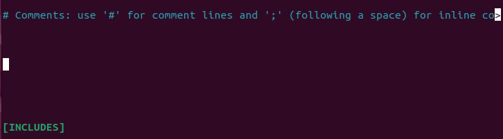 A section of a terminal that shows new space for configuring Fail2ban.