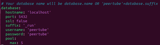 A section of a terminal window showing a modified suffix variable.